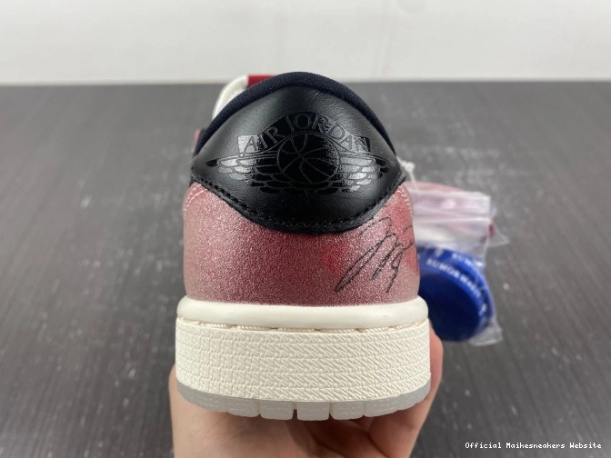 Official Maikesneakers AIR 'RED 1 JORDAN FN0432-017 BLACK' X TROPHY LOW ROOM OG 0712